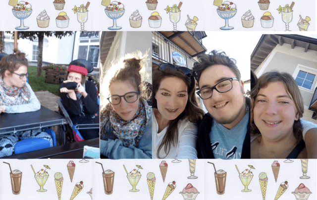 Collage Nestbewohner Eisausflug